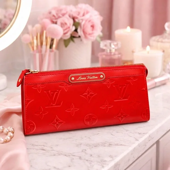 Louis Vuitton Monogram LV Vernis Canvas Trousse Cosmetic Makeup Pouch - Picture 1 of 9